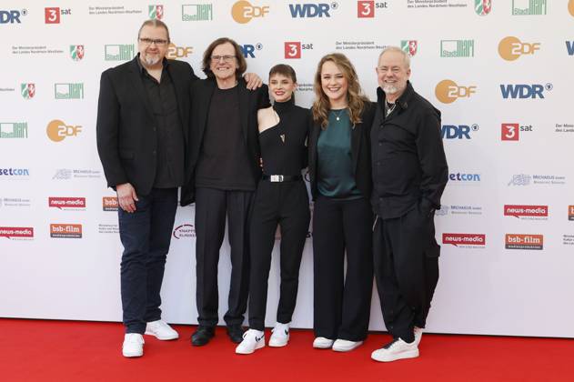Helmut Zerlett und Band bei der 61. Verleihung des Grimme Preises 2025 im Theater Marl. Marl, 04.04.2025