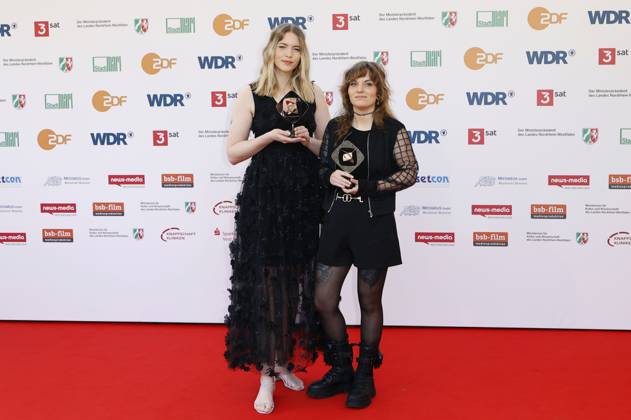 Isabell Beer und Isabel Ströh bei der 61. Verleihung des Grimme Preises 2025 im Theater Marl. Marl, 04.04.2025