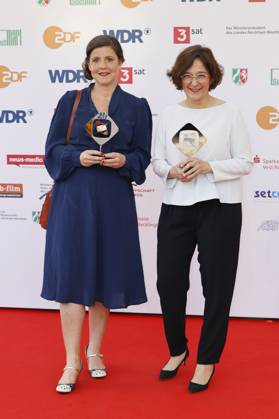Mareike Wilms und Isabel Schayani bei der 61. Verleihung des Grimme Preises 2025 im Theater Marl. Marl, 04.04.2025