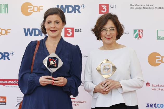 Mareike Wilms und Isabel Schayani bei der 61. Verleihung des Grimme Preises 2025 im Theater Marl. Marl, 04.04.2025