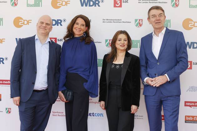 Jörg Schönenborn und Kollegen bei der 61. Verleihung des Grimme Preises 2025 im Theater Marl. Marl, 04.04.2025