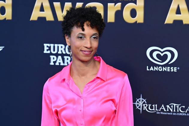 RADIO REGENBOGEN AWARD 2025. Malaika Mihambo anläßlich der Verleihung des Medienpreises aus Baden-Württemberg Radio Regenbogen Award am 04.04.2025 im Europapark Rust. 20250404MWI035325