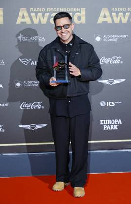 Rust, Germany - April 04, 2025: The 25th Radio Regenbogen Award at Europa-Park with Musician Nico Santos 25th Radio Regenbogen Award at Europa-Park