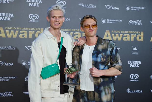 Rust, Germany - April 04, 2025: The 25th Radio Regenbogen Award at Europa-Park with Fast Boy, Lucas and Felix Hain 25th Radio Regenbogen Award at Europa-Park