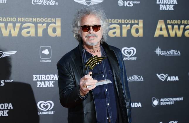 Rust, Germany - April 04, 2025: The 25th Radio Regenbogen Award at Europa-Park with Musician Wolfgang Niedecken from BAP 25th Radio Regenbogen Award at Europa-Park