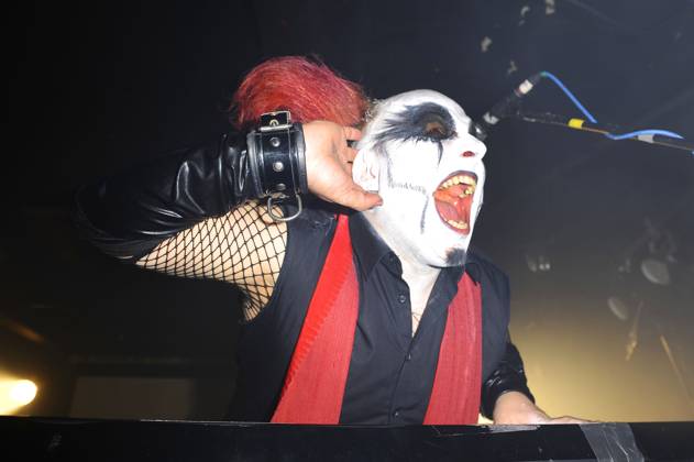Das Ich performing Electrowerkz LONDON, ENGLAND - JANUARY 9: Bruno Kramm of Das Ich performing at Electrowerkz on January 9, 2016 in London, England. CAP MAR Martin Harris Great Britain Copyright: xMartinxHarris CapitalxPicturesx
