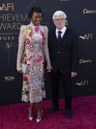 AFI Life Achievement Award Ceremony Honoring Francis Ford Coppola 26 April 2025 - Hollywood, California - Mellody Hobson and George Lucas. AFI Life Achievement Award Ceremony Honoring Francis Ford Coppola at TCL Chinese Theatre. Photo Credit: Billy Bennight AdMedia Hollywood California United States EDITORIAL USE ONLY  Copyright: xx BillyxBennightx admphotostwo928314