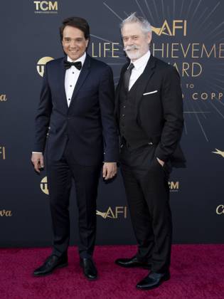 AFI Life Achievement Award Ceremony Honoring Francis Ford Coppola 26 April 2025 - Hollywood, California - Ralph Macchio and C. Thomas Howell. AFI Life Achievement Award Ceremony Honoring Francis Ford Coppola at TCL Chinese Theatre. Photo Credit: Billy Bennight AdMedia Hollywood California United States EDITORIAL USE ONLY  Copyright: xx BillyxBennightx admphotostwo928375