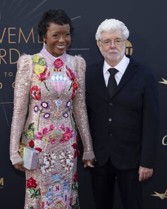 AFI Life Achievement Award Ceremony Honoring Francis Ford Coppola 26 April 2025 - Hollywood, California - Mellody Hobson and George Lucas. AFI Life Achievement Award Ceremony Honoring Francis Ford Coppola at TCL Chinese Theatre. Photo Credit: Billy Bennight AdMedia Hollywood California United States EDITORIAL USE ONLY  Copyright: xx BillyxBennightx admphotostwo928422