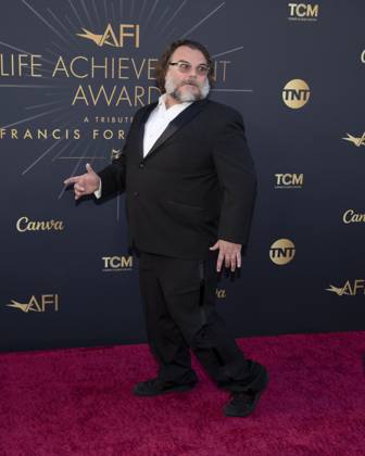 AFI Life Achievement Award Ceremony Honoring Francis Ford Coppola 26 April 2025 - Hollywood, California - Jack Black. AFI Life Achievement Award Ceremony Honoring Francis Ford Coppola at TCL Chinese Theatre. Photo Credit: Billy Bennight AdMedia Hollywood California United States EDITORIAL USE ONLY  Copyright: xx BillyxBennightx admphotostwo928427