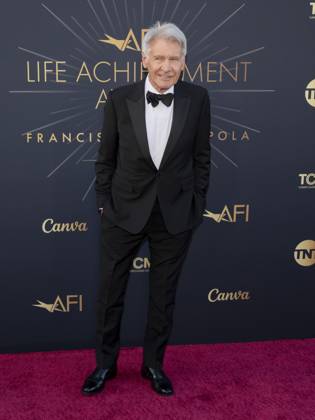 April 26, 2025, Hollywood, California, USA: Harrison Ford attends the AFI Life Achievement Award Ceremony Honoring Francis Ford Coppola. Hollywood USA - ZUMAb173 20250426_aap_b173_042 Copyright: xBillyxBennightx