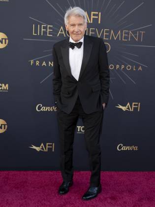 April 26, 2025, Hollywood, California, USA: Harrison Ford attends the AFI Life Achievement Award Ceremony Honoring Francis Ford Coppola. Hollywood USA - ZUMAb173 20250426_aap_b173_128 Copyright: xBillyxBennightx