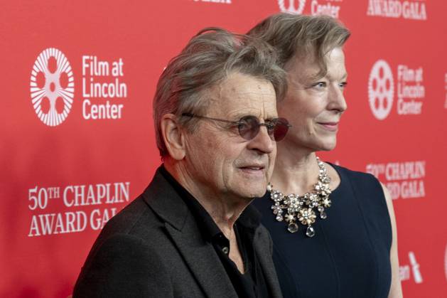 Actor Mikhail Baryshnikov (L) poses during the red carpet at the 50th Chaplin Awards 2025 in New York, USA, 28 April 2025. Pedro Almodovar receives the Chaplin Award during the 50th edition of the Chaplin Prize !ACHTUNG: NUR REDAKTIONELLE NUTZUNG!  Copyright: xAngelxColmenaresx AME3433 20250429-55016669334_1