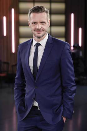 Florian Schroeder bei der Aufzeichnung der WDR-Talkshow Kölner Treff im WDR Studio BS 3. Köln, 30.04.2025