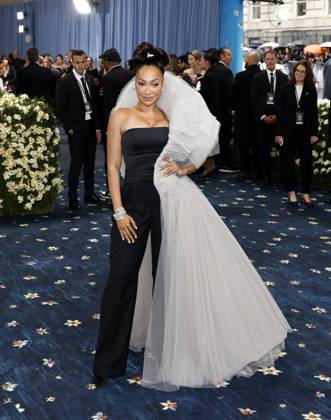 La La Anthony arrives on the red carpet at the 2025 Met Gala celebrating the opening of Superfine: Tailoring Black Style at The Metropolitan Museum of Art on Monday, May 5, 2025 in New York City.  NYP20250505101 JOHNxANGELILLO