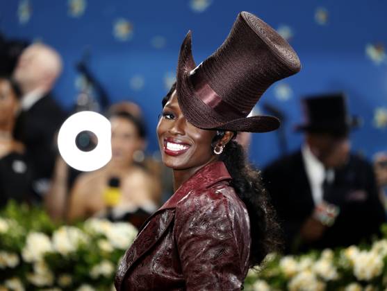 Jodie Turner-Smith arrives on the red carpet at the 2025 Met Gala celebrating the opening of Superfine: Tailoring Black Style at The Metropolitan Museum of Art on Monday, May 5, 2025 in New York City.  NYP20250505156 JOHNxANGELILLO