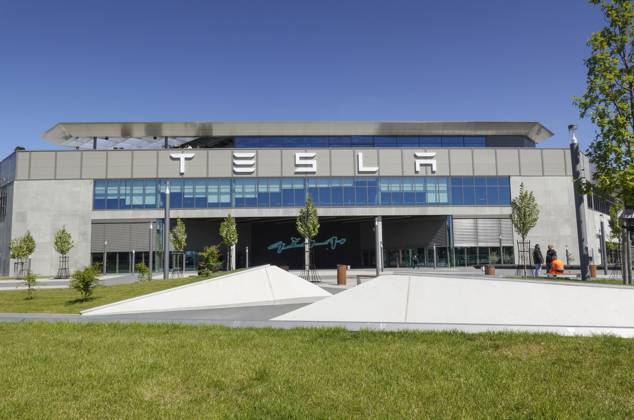 Tesla Giga-Factory, Grünheide, Brandenburg, Deutschland