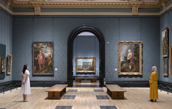 Bilder des Jahres 2025, Entertainment 05 Mai Entertainment Themen der Woche KW19 Entertainment Bilder des Tages Preview of The National Gallery reopening of the Sainsbury Wing after nearly three years of closure in London, UK, on 7th May, 2025 The National Gallery, London, UK. 7 May 2025. The Sainsbury Wing of the National Gallery reopens with a new entrance, shops, cafes, lightened windows, and a new public realm. Inside the Galleries the Collection has been redisplayed, with works grouped by periods and some works juxtaposed with earlier paintings which influenced them. Image: In the Central Hall are works of Rococo to Romanticism., Credit:MALCOLM PARK Avalon Copyright: xMALCOLMxPARKx xAvalonx 0996097094