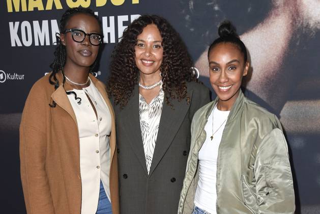 Anna Dushime, Joy Denalane und Hadnet Tesfai bei der Premiere der 3teiligen ARD Doku Filmreihe öMax und Joy - komm naeher (ab 8.5.205 in der ARD Mediathek) am 7.05.2025 in der Astor Filmlounge in Berlin ARD Doku Serie Max & Joy- komm naeher feiert Premiere in Berlin