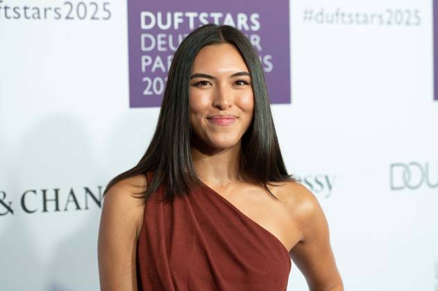 SHANTI TAN Portraet, Porträt, Portrait, Angeschnittenes Einzelbild, Einzelmotiv, bei den DUFTSTARS 2025 - Deutscher Parfumpreis Verleihung des deutschen Parfumpreises DUFTSTARS durch die Fragrance Foundation am 08.05.2025, Rheinterrassen, Duesseldorf.