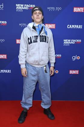 Noah Kraus bei der Verleihung der Bunte New Faces Awards Film 2025 im Delphi Filmpalast. Berlin, 08.05.2025