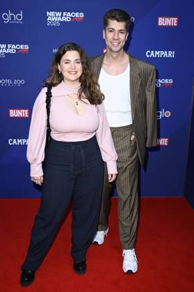 Ronja Forcher und Maximilian Seitz bei der Verleihung der Bunte New Faces Awards Film 2025 im Delphi Filmpalast. Berlin, 08.05.2025