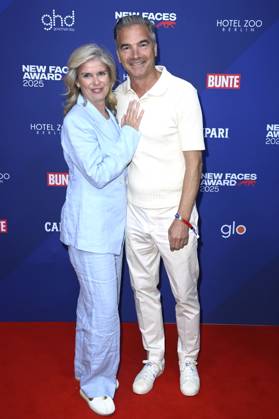 Manuela Kampp-Wirtz mit Ehemann Frank Kampp bei der Verleihung der Bunte New Faces Awards Film 2025 im Delphi Filmpalast. Berlin, 08.05.2025