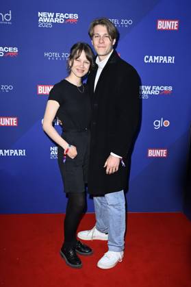 Anna Bachmann und Richard Kreutz bei der Verleihung der Bunte New Faces Awards Film 2025 im Delphi Filmpalast. Berlin, 08.05.2025