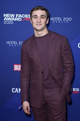 Luis Vorbach bei der Verleihung der Bunte New Faces Awards Film 2025 im Delphi Filmpalast. Berlin, 08.05.2025