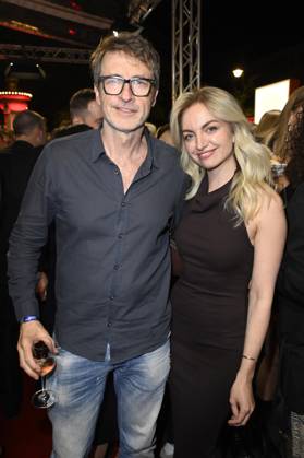 Guido Broscheit und Kim Michele Kneissl bei der Verleihung der Bunte New Faces Awards Film 2025 im Delphi Filmpalast. Berlin, 08.05.2025