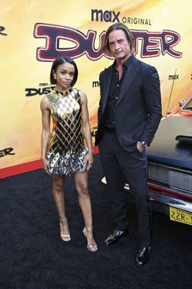 Rachel Hilson und Josh Holloway bei der Premiere der HBO Max Original Serie Duster in den Universal Studios. Universal City, 08.05.2025