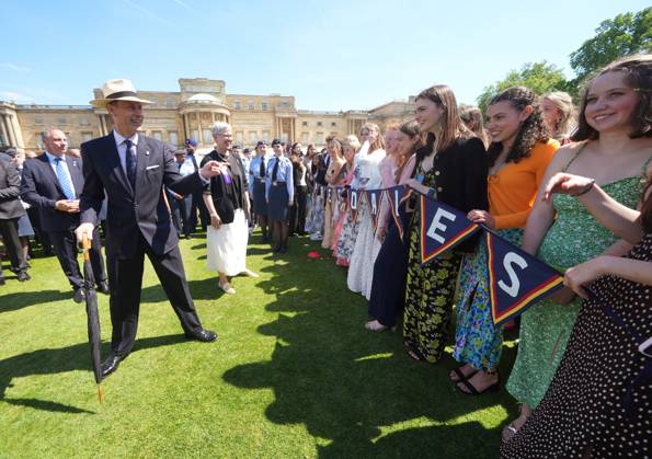 Duke of Edinburgh s Gold Award celebrations The Duke of Edinburgh meeting guests, including pupils from Presdales School who are Gold Award achievers, during the gold award celebrations for the Duke of Edinburgh s award at Buckingham Palace, London., Credit:Yui Mok Avalon UK, LONDON  Copyright: xYuixMokx xAvalonx 0997127256