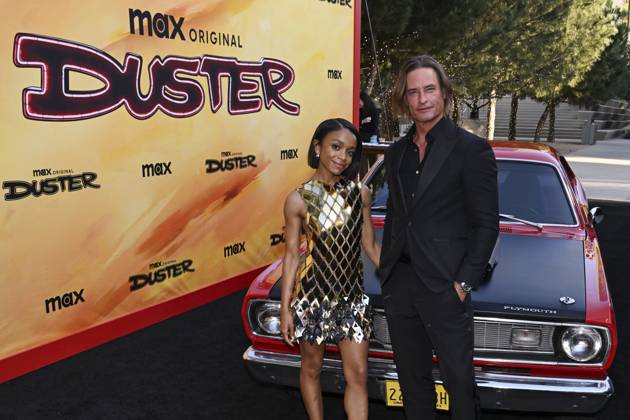 May 8, 2025, Universal City, California, USA: Rachel Hilson and Josh Holloway attend the Los Angeles Premiere Of HBO Original Series Duster Universal City USA - ZUMAb173 20250508_aap_b173_035 Copyright: xBillyxBennightx