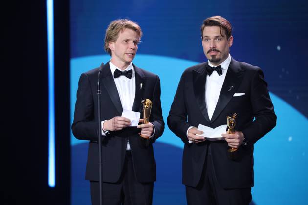 Moritz Binder, Tim Fehlbaum Â· SEPTEMBER 5 BESTES DREHBUCH bei Verleihung DEUTSCHER FILMPREIS 2025 in Berlin Copyright: xEventpressxFuhrx