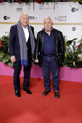 Burhart Klaussner und Wolf Biermann bei der Deutscher Filmpreis Verleihung am 9.05.2025 in Berlin Deutscher Filmpreis 2025 in Berlin