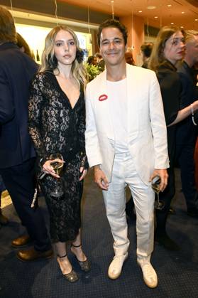 Lina Larissa Strahl und Kostja Ullmann bei der 75. Verleihung des Deutschen Filmpreises 2025 im Theater am Potsdamer Platz. Berlin, 09.05.2025