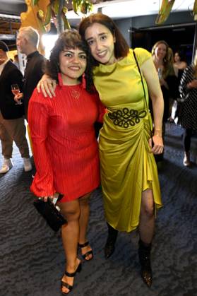 Sara Fazilat und Dorka Gryllus bei der 75. Verleihung des Deutschen Filmpreises 2025 im Theater am Potsdamer Platz. Berlin, 09.05.2025