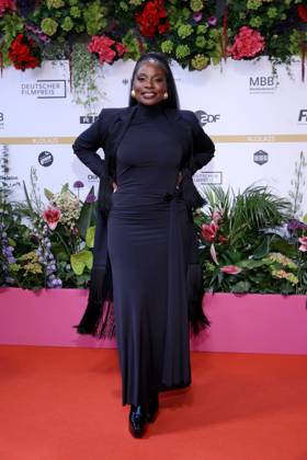 09.05.2025, Nikeata Thompson bei der 75. Verleihung Deutscher Filmpreis, 2025, in Berlin, Roter Teppich, Berlin Deutschland, Germany