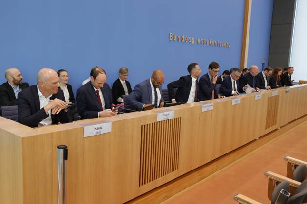Deutschland, Berlin, Bundespressekonferenz, Thema: Regierungspressekonferenz