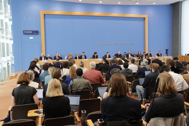 Deutschland, Berlin, Bundespressekonferenz, Thema: Regierungspressekonferenz