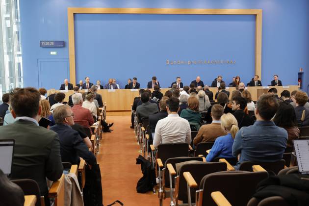 Deutschland, Berlin, Bundespressekonferenz, Thema: Regierungspressekonferenz
