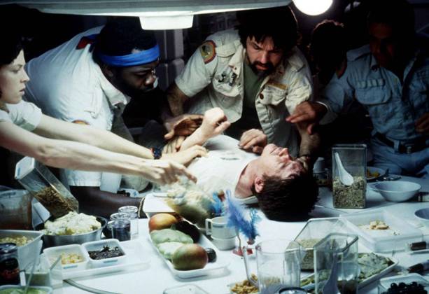 Alien - filmstill SIGOURNEY WEAVER, YAPHET KOTTO, TOM SKERRITT, IAN HOLM & JOHN HURT in Alien Filmstill - Editorial Use Only Ref: FB Supplied by EDITORIAL USE ONLY Copyright: xSuppliedxbyxCapitalxPicturesx