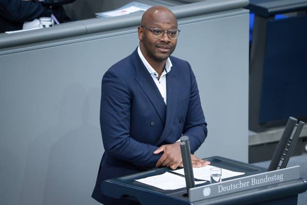 Deutscher Bundestag, 4. Plenarsitzung Armand Zorn (SPD) im Portrait bei seiner Rede zum Tagesordnungspunkt Verkehr bei der 4. Sitzung des Deutschen Bundestag in Berlin, 15.05.2025 Berlin Berlin Deutschland