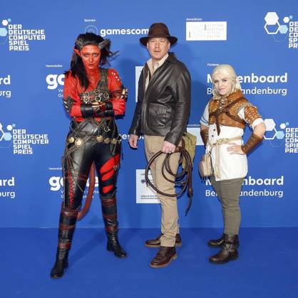 Cosplayers beim Deutschen Computerspielpreis 2025.