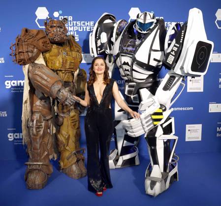 Sarah Alles beim Deutschen Computerspielpreis 2025.
