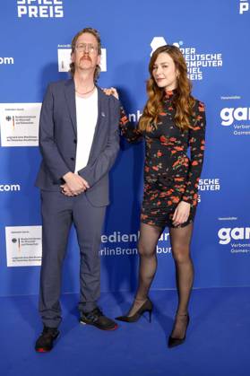 Uke Bosse, Katrin Bauerfeind beim Deutschen Computerspielpreis 2025.