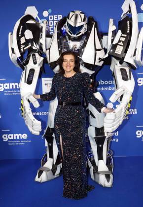 Dorothee Bär beim Deutschen Computerspielpreis 2025.