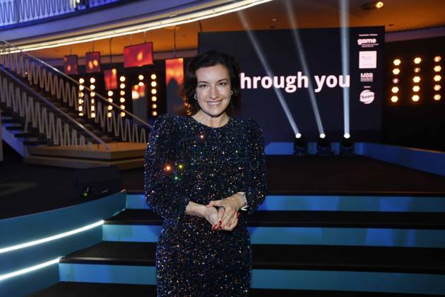 Dorothee Bär beim Deutschen Computerspielpreis 2025.