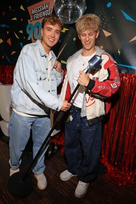 15.05.2025 , Jonas Wuttke und Theo Carow zur Premiere der ersten Staffel von Messiah Superstar, Bi Nuu, Berlin, Berlin