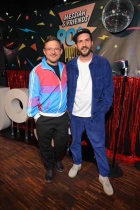 15.05.2025 , Florian Lukas und Felix Stienz zur Premiere der ersten Staffel von Messiah Superstar, Bi Nuu, Berlin, Berlin